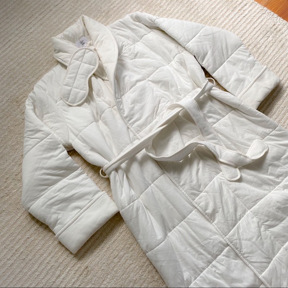 NWT Skin x J. Crew quilted robe - Picture 4 of 16
